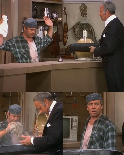 THE SECOND TIM CONWAY WALKED INTO THE ROOM, HARVEY KORMAN ALREADY KNEW HE WAS DONE FOR. It looked like just another scene on The Carol Burnett Show. No big punchlines. No flashy setup. Just Tim, walking in slow, eyes already glinting with something Harvey couldn't survive. The script went one way. Tim went another. Harvey tried to hold it together. He bit his lip. He looked at the floor. He covered his face with both hands. He lost. Then the audience lost. Then Carol lost. The whole room came ap