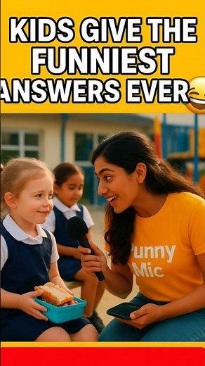 Kids Give the Funniest Answers Ever 😂 | Funny Interview with Kids 🎤 #Shorts