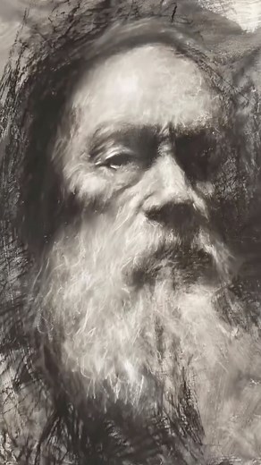 This Artefex panel shows how liquid charcoal clings to the surface allowing bold marks to meet delicately lifted light. Watch how the beard emerges from value shifts not outlines a reminder that form is built through patient layering and quiet erasure. Via: @lutherpaola Artwork: Portrait Study in Charcoal Art by: @mad.charcoal Remarks by: @artartluther #paolaluther #artworkanalysis #charcoaldrawing #portraitstudy #arttips | Paola Portfolio