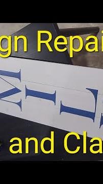 From Broken to Beautiful: How to Repair an Outdoor Sign with Glue and Staples