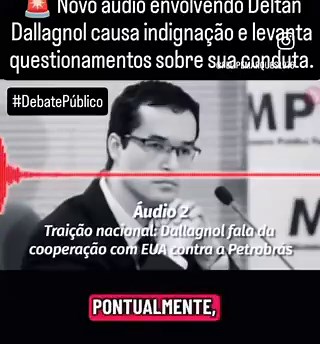 Novo áudio vazado mostra o desejo de Dallagnol de entregar a Petrobras para os EUA.Porque a Direita é tão vassala?Por eles entregava a chave do Brasil e voltaríamos a ser colônia.