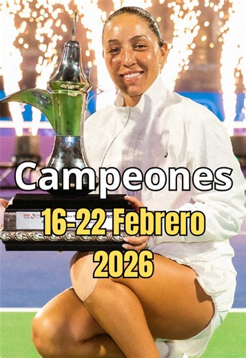 Campeones de febrero en la ATP/WTA #tennis #atp #wta #2026 #fyp