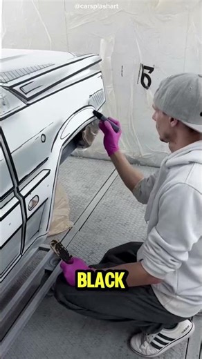 The Amazing 2D Comic Style Car Paint Illusion