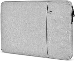 14 inch Laptop Sleeve Case for HP Lenovo Dell ASUS Acer Chromebook 14, HP Stream 14, Dell XPS 15, Inspiron 14, Lenovo ideapad 14, Asus Zenbook 14, Razer Blade 15 Water-Resistant Computer Bag -Grey