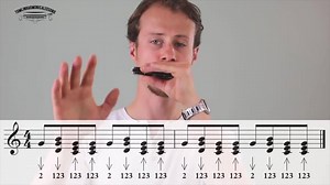 Click here for the full lesson on Starting to Chug Beginner Blues C harmonica - http://bit.ly/2G9LenV | Tomlin Harmonica Lessons