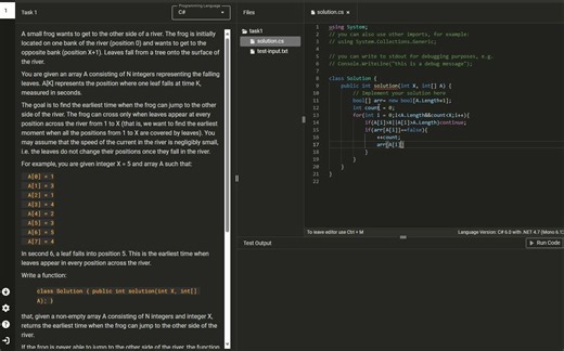 算法学习：FrogRiverOne（Codility）