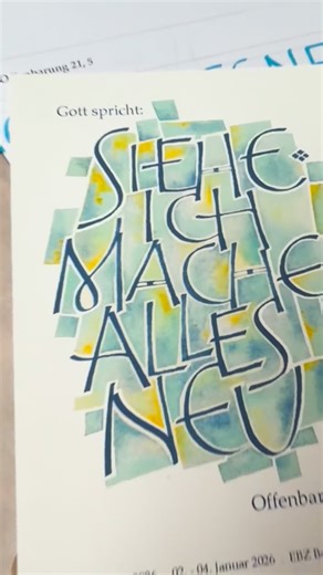 A warm welcome to the new year! This is the most meditative class of the year. Focusing on the message, getting thoughtful input, enjoying the creative process. Getting positive vibes in for the months ahead of us. Big thank you to my lovely students! . . . #kalligraphie #kalligrafie #calligraphy #schriftkunst #jahreslosung | Andrea Wunderlich