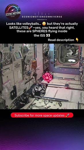 They Look Like Volleyballs… But They’re SPHERES on the ISS 😳🚀