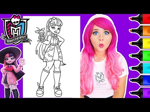 Coloring Monster High Draculaura Coloring Page | Ohuhu Art Markers