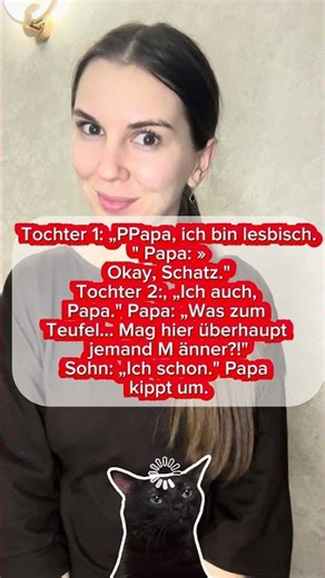 Tochter 1: „PPapa, ich bin lesbisch." Papa: #shorts