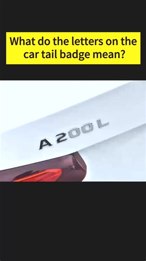 Do you know what the letters on the tail badge of a car mean #car | Ayden DriveTech