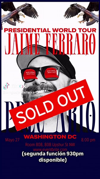 Jaime Ferraro: Segundo Show en Washington DC, 27/5/25