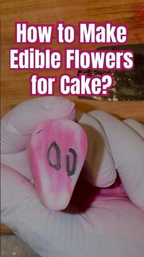 How to make edible flowers for Cake?
