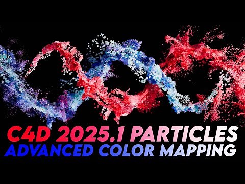 Cinema 4D 2025.1 Particles: New Color Mapping Technique