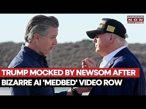 Newsom Mocks Donald Trump For Posting And Deleting Fake AI ‘MedBed’ Video Amid Feud | Watch