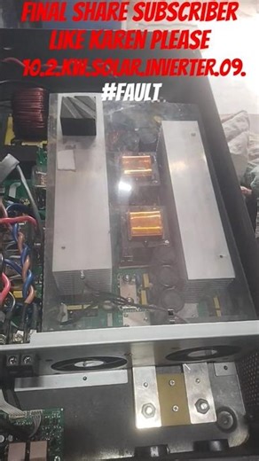 .10.2 kilowatt solar inverter 09 error fault#repairing #t #viralsolar #shorts