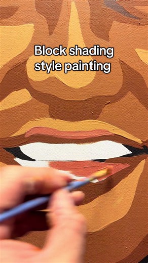 Block shading style painting #art #shading #blockshading #painting | paint