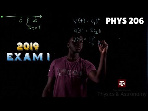 Physics 206 2019 Exam 1 Step-By-Step Solution