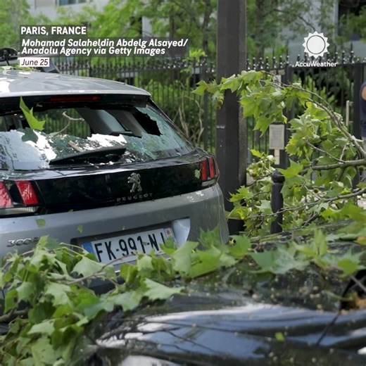 Deadly severe storms brought chaos to France on Wednesday, flooding streets in Paris and toppling large trees. | AccuWeather