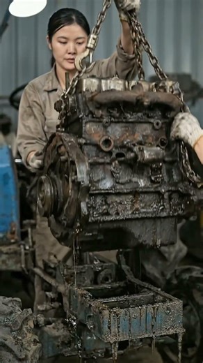 1978 Iseki TX1500 Tractor ASMR Restoration 🚜💦 #shorts