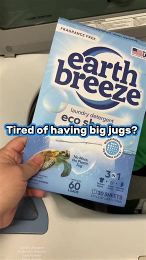 Clean laundry at an affordable price and saving me space! #laundrysoap #laundrydetergent #laundryhack #cleaning #springcleaning