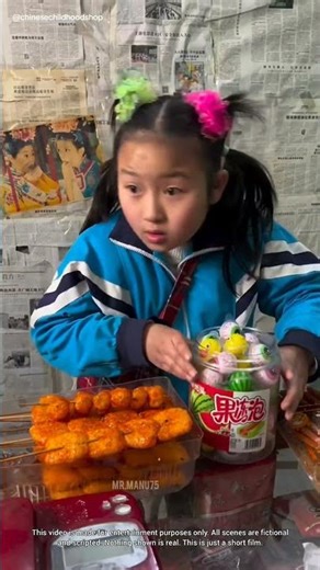 Grandfather teaches a funny lesson to the girl who stole candy.