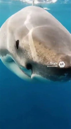 Close Encounter with a 5-Meter Great White Shark 🦈⚠️