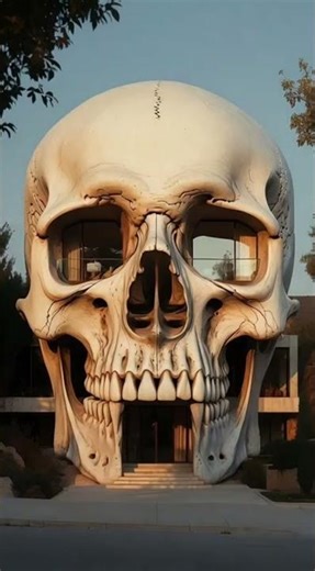 “Building a Giant Skull House – You Won’t Believe This!”💣