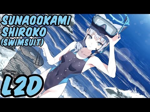 [Blue Archive] Sunaookami Shiroko (Swimsuit) L2D [ENG SUB]