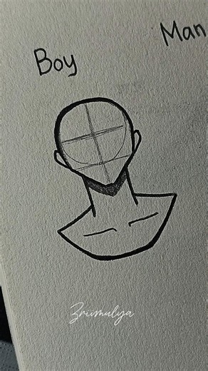 How to draw head tutorial #art #howtodraw #drawing #tutorial #stickman