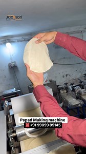 8.9K views · 109 reactions | Automatic Papad Making Machine ✨ | Jackson Machines | Facebook