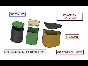 FUSION360 FONCTION COQUE, CREATION DE BOITE