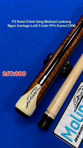 P3 Detel Chính hãng Molinari LenkengNgọn Vantage Lướt 3 tuần 99% Kamui CRM #longoningọn #Molinari #pet #carom #predator #Sports | Tâm