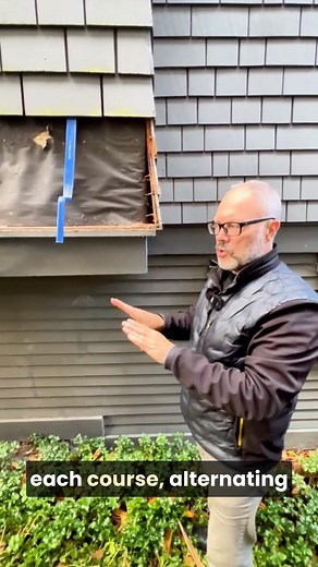  Primer Matters. Always. Good shingles. But no primer. No sealer. Rain hits this wall hard from the southeast. Water got in. They rotted from the inside out. Soaked through. Prep was the problem. Nailing didn’t help. The layout was fine. Kick-out was right. Weave was right. The real issue? They skipped primer. We’re replacing it with primed shingles so it holds up.  Redo it or patch it — what would you do?  | Renaissance Solutions Painting & Carpentry | Facebook