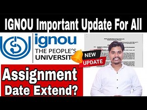 IGNOU Assignment Date Final Announcement | Assignment Submission Date Extend |Ignou Result | #ignou