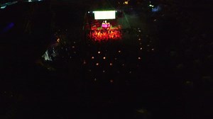 Laser Show at Night Outdoor Concert