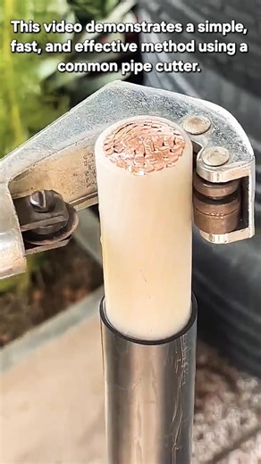 How to Quickly Strip Thick Cable Insulation Using a Pipe Cutter