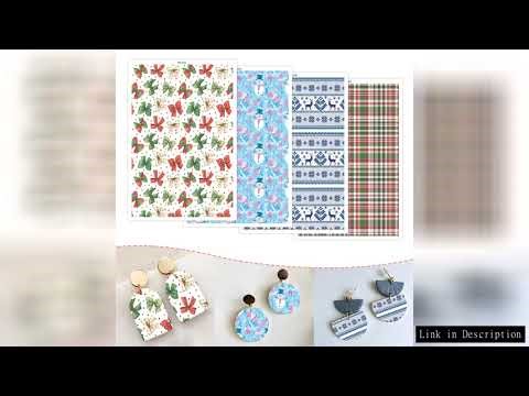 Christmas Series Soft Pottery Water Soluble Stickers Colored Lights Xmas Tree Texture Clay Special T