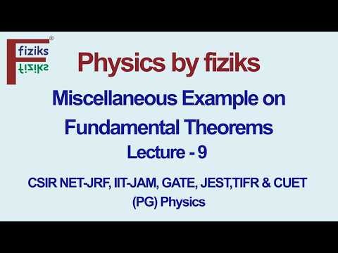 Lecture 9 Miscellaneous Example on Fundamental Theorems