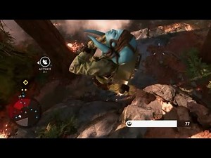 Darth Vader Force chokes mid air - Star Wars Battlefront