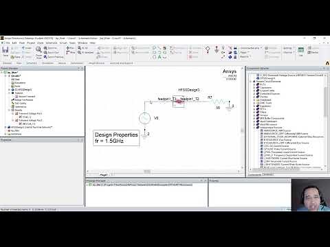 Integrating a 3D HFSS band pass filter into circuits using Ansys Student Version