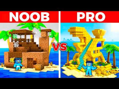 Casa Moderna en el Agua de NOOB vs PRO!