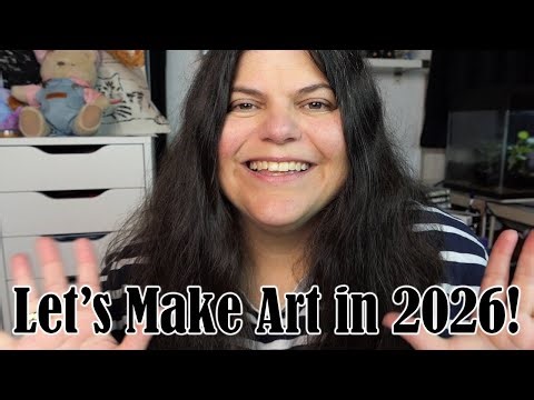 Happy New Year 2026 - Let's Make Art! Studio Chat, New Stuff & Finishing Paintings from 2025.