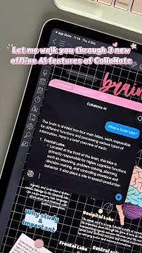 3 new offline AI features of CollaNote 🥰#collanote #digitalnote #notetaking #digital #planing