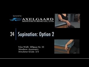 Electrode Placement for Supination (Option 2)