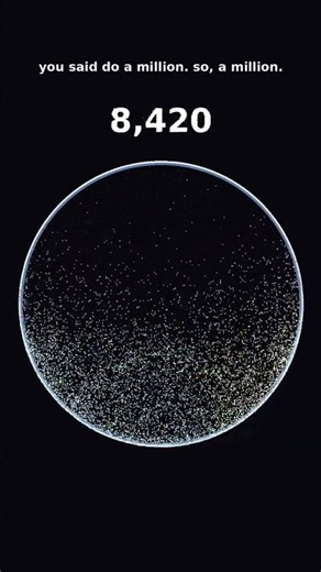 you said do a million. so here is one million balls