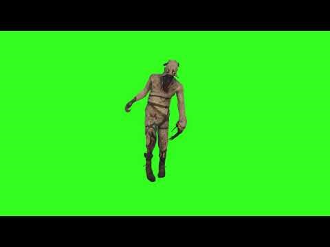 Zombie Monster Green Screen