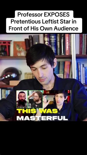 Part 1-Professor EXPOSES Pretentious Leftist Star in Front of His Own Audience#news #trump #fyp #berkingnews #viral