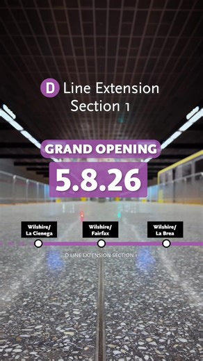 D Line Extension's Section 1 is opening... #metrolosangeles #publictransportation #openingday