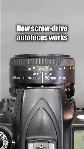 How Screw-Drive autofocus works on a DSLR